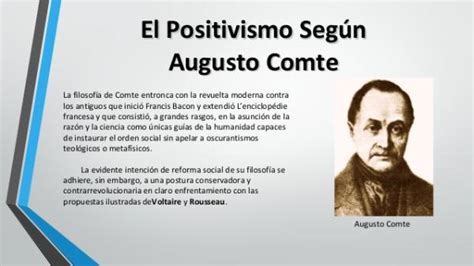 Augusto Comte Y El Positivismo ¡¡resumen Corto Y FÁcil