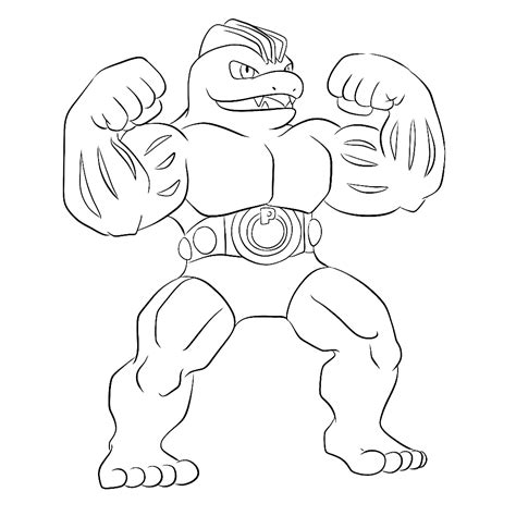 Machamp Coloring Pages Coloring Pages