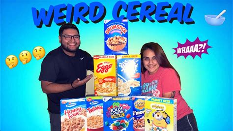 Trying Weird Cereals Taste Test Youtube