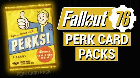 Fallout 76 What Are Perk Card Packs And How Do They Work In Fallout 76