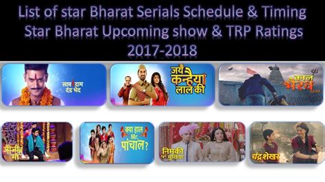 List Of Star Bharat Serials Show Schedule And Timings Star Bharat