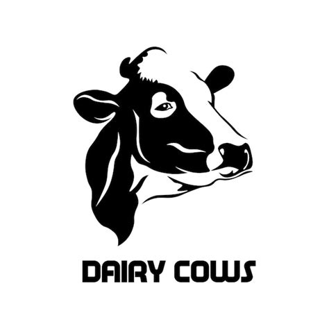 Premium Vector Dairy Cows Logo Illustration Vector Design