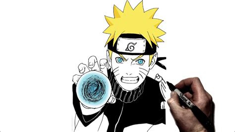 How To Draw Naruto Doing Rasengan