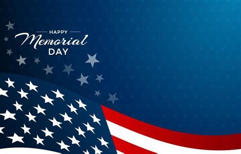 Memorial Day With American Flag And Star Background 2180771 Vector Art