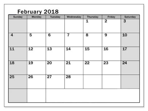 February 2018 Calendar With Holidays Quote Oppidan Library
