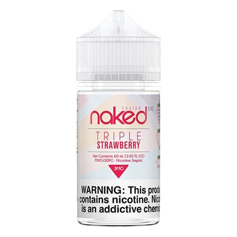 Strawberry By Naked 100 Fusion E Liquid 60ml 999 Triple Strawberry