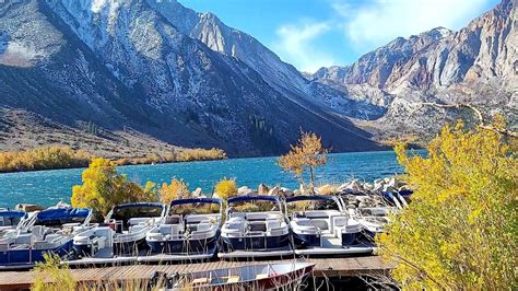 Stunning Display Of Fall Colors At Convict Lake In The Eastern Sierras