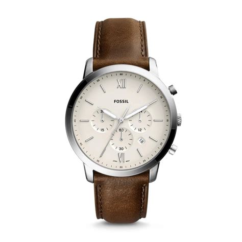 Fossil Neutra Chronograph Brown Leather Watch Fs5380 Shopee Malaysia