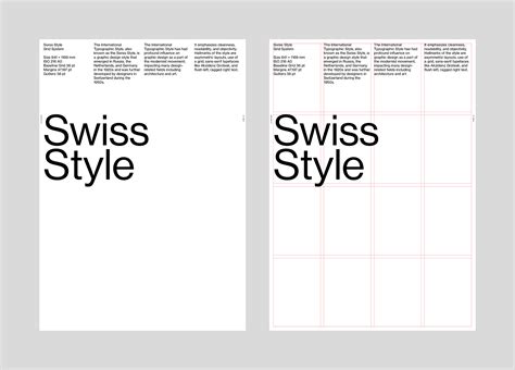 Swiss Style A0 Poster Grid System For Indesign Behance