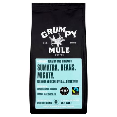 Grumpy Mule Organic Sumatra Coffee Beans Ocado