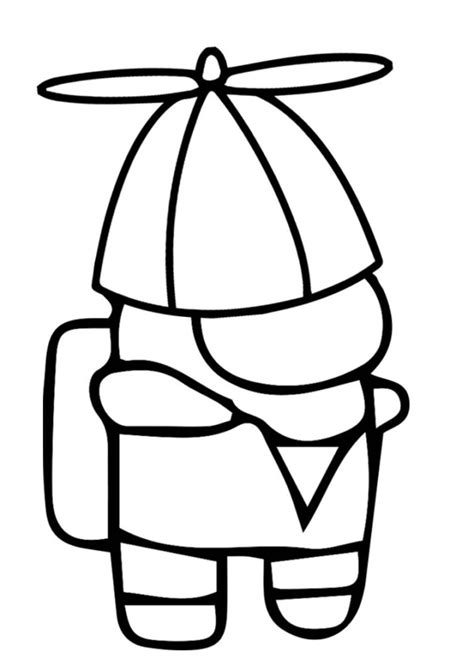 Also, if you choose printable coloring pages related to specific topics like the characters in among us, your learning and empathy will benefit even more. Among Us Coloring Page With Funny Hat - TSgos.com