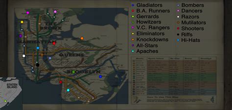 I made these maps to show where the territory of the unused gangs would