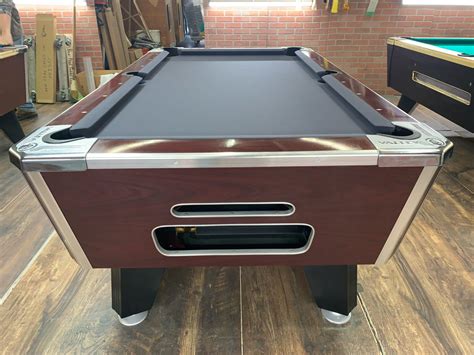 6 12 Valley Red Mahogany Used Coin Operated Pool Table Used Coin Operated Bar Pool Tables