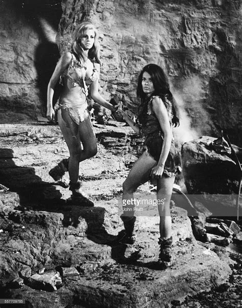 Raquel Welch And Martine Beswick In One Million Years Bc 1966