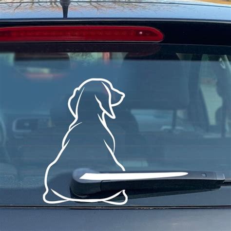 Car Sticker Dog Windshield Wiper Corgi Sticker Car Decal Etsy