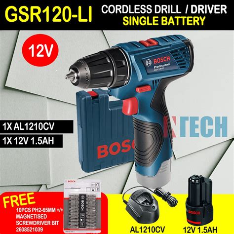 My test drill weighed in at 1 lb. BOSCH GSR120-LI / GSR120LI CORDLESS DRILL / DRIVER (SINGLE ...