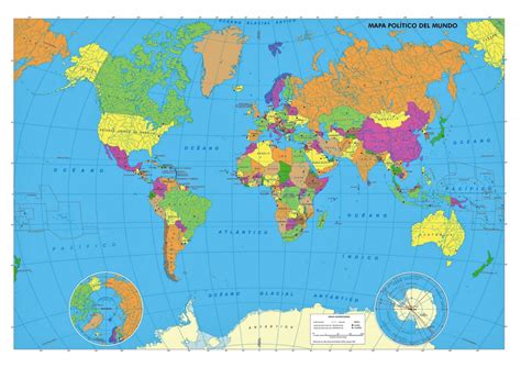 Mapamundi Grande Planisferios Temáticos Para Descargar E Imprimir