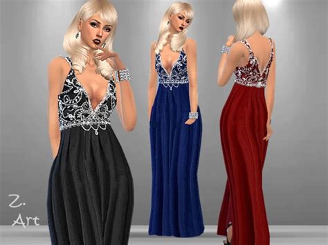Luxury 01 Dress By Zuckerschnute20 At Tsr Sims 4 Updates