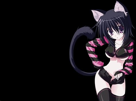 Anime Cat Girl Black Hair Wallpapers Wallpaper Cave The Best Porn Website