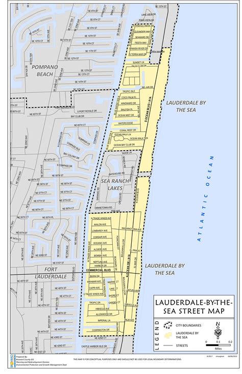 Town Map | Lauderdale-By-The-Sea, FL