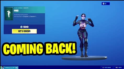 Poki Emote Return Release Date In Fortnite Poki Emote Coming Back