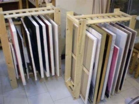 Art Storage Rack Systems How To Build Canvas Racks Plans Building A