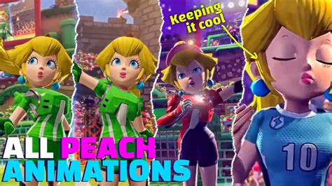 Peach Win Victory Lose And Entrance Animations Mario Strikers