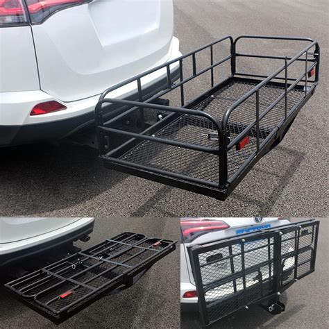 Multifunctional Folding Hitch Mount Cargo Carrier Mounted Basket