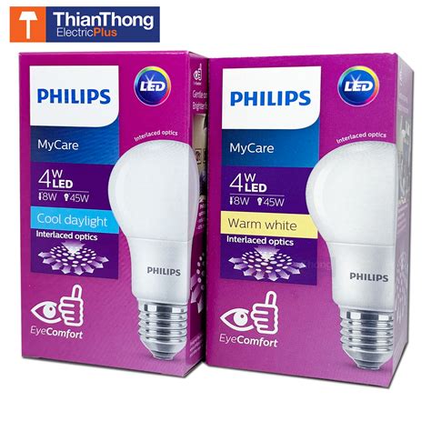 หลอดไฟแอลอีดี Philips Led Bulb 4w ฟิลิปส์ Mycare สั่งซื้อออนไลน์