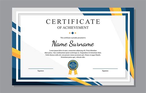 Certificate Layout Graduation Certificate Template Certificate Of