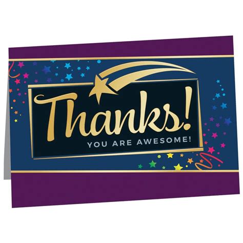 Thanks You Are Awesome Greeting Card Positive Promotions