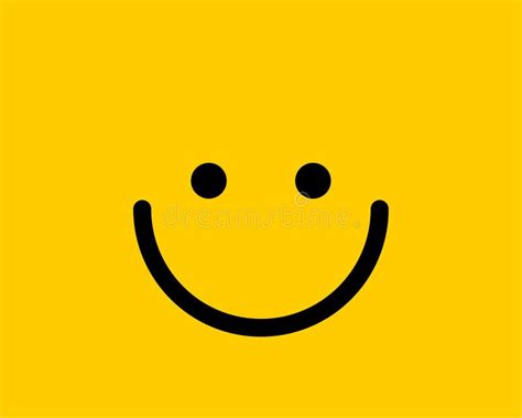 Emoji Smile Icon Vector Symbol On Yellow Background Smiley Face