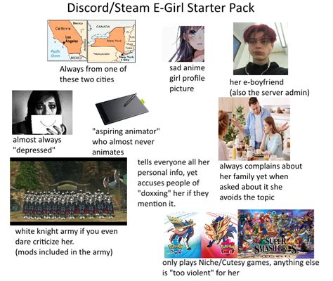 Discordsteam E Girl Starter Pack Rstarterpacks Starter Packs