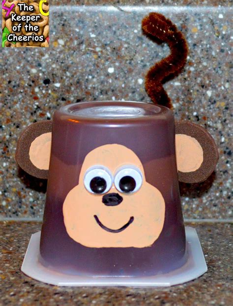 2 boxes vanilla pudding 2 cups of milk 1 cup rumchata 1 cup pinnacle cake vodka tub of cool whip sprinkles directions. Monkey Pudding Cup - The Keeper of the Cheerios | Curious george birthday party, Monkey birthday ...