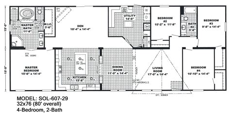 Triple wide mobile homes for sale near me. Double Wide Floor Plans 5 Bedroom | Mobile home floor ...