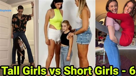tall girls vs short girls 6 tall woman height difference tall girl lift carry youtube