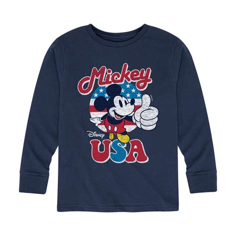 Disney - Americana - Mickey Mouse USA Flag - Toddler And Youth Long