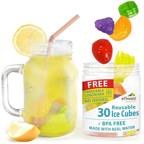 Buy Reusable Fruit Ice Cubes Chills Drinks Without Diluting Them