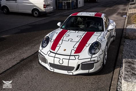 Porsche 911 R Gets Awesome Puzzle Design Wrap In Germany Autoevolution