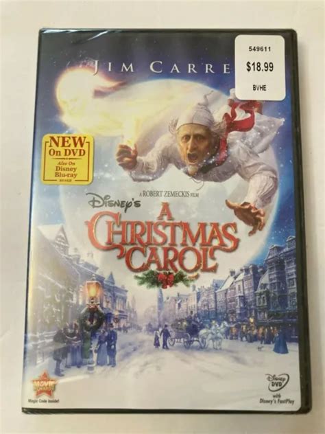 Disneys A Christmas Carol Dvd 2009 Jim Carrey New Sealed 999 Picclick