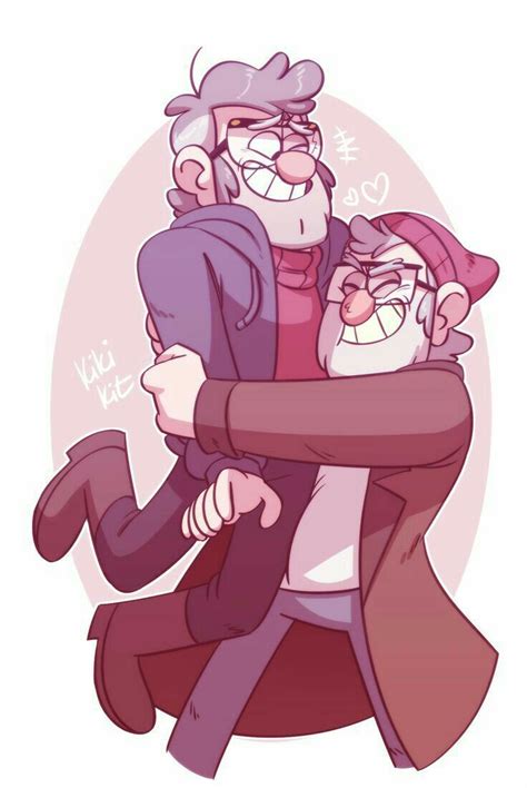 Gravity Falls Grunkle Stan And Ford Pines Hugs Cartoon N Cartoon Shows Cartoon Characters