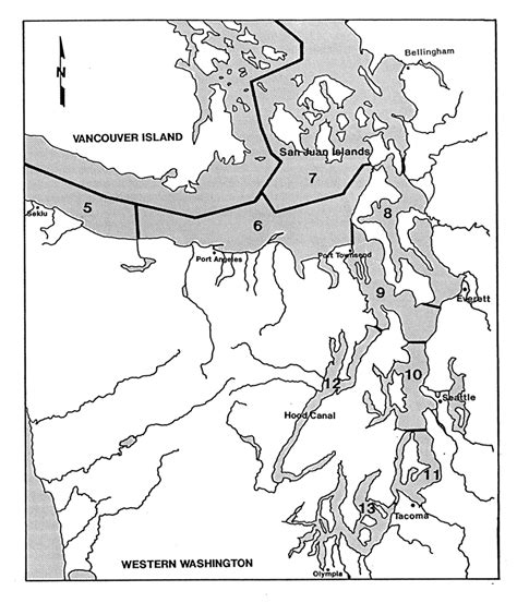Map Of The Puget Sound Region Showing The Statistical Areas Catch