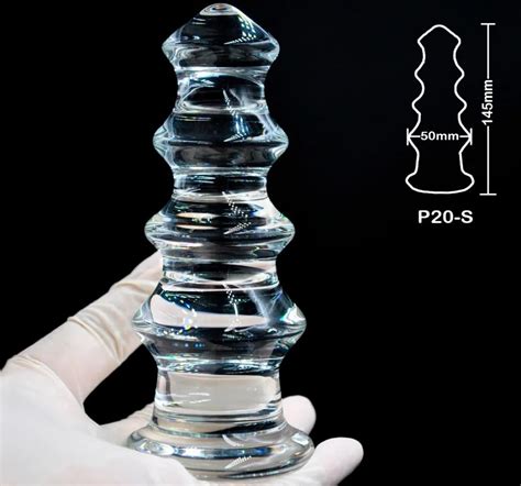 5065mm Large Pyrex Glass Anal Dildo Huge Butt Plug Fake Big Crystal