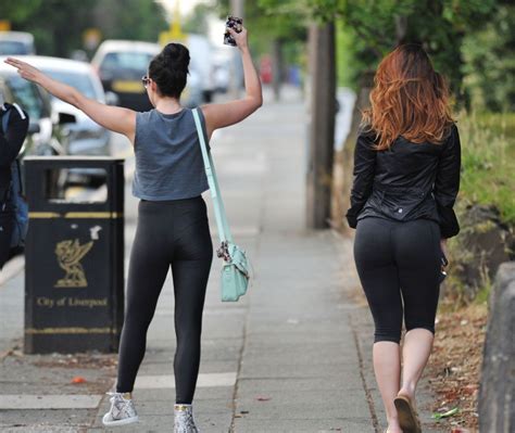 Jennifer Metcalfe And Stephanie Davis In Spandex Out In Liverpool
