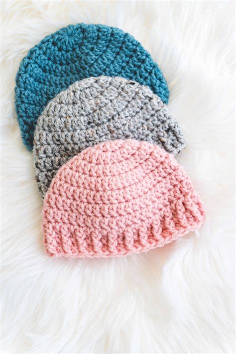 The Parker Crochet Baby Hat Sewrella