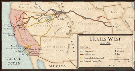 Trails West In The Mid 1800s