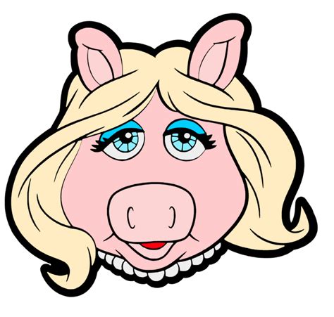 Miss Piggy Face Acrylic Blank Moxie Vinyls