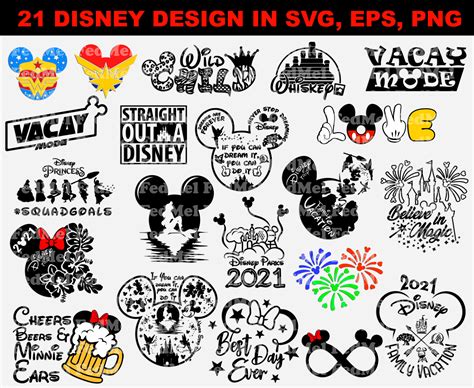 21 Designs Bundle In Svg Png Eps Formats Etsy