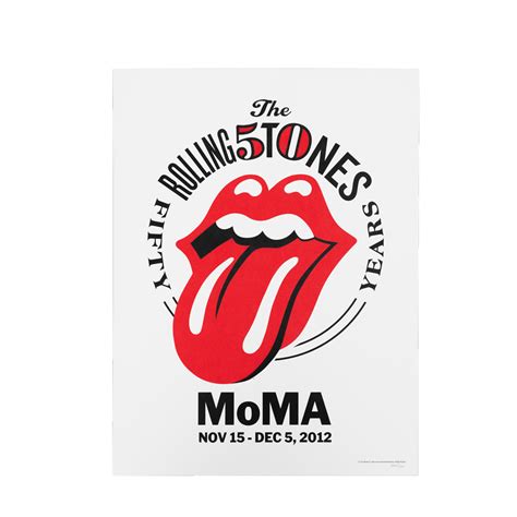 Rolling Stones 50th Anniversary Moma Event Poster The Rolling Stones