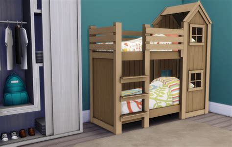 Mattresses For Toddler Bunk Beds Sims 4 Custom Content Toddler Bunk